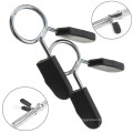 Barbell Quick Realease Stainless Steel Spring Collar with Rubber Grip